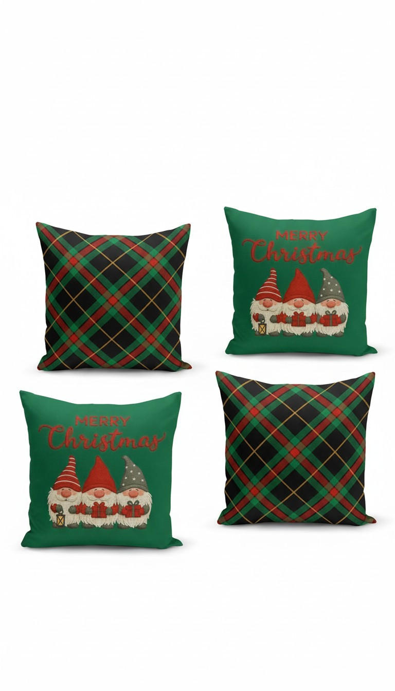 KISSENBEZUG-SET 43/43 cm  - Multicolor, Basics, Textil (43/43cm) - X-Mas