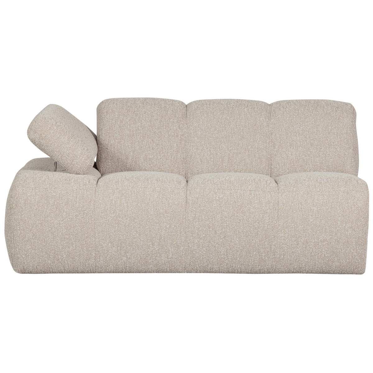 SOFAELEMENT Mojo in Bouclé Beige  - Beige, MODERN, Kunststoff/Textil (164/74/97cm) - Livetastic