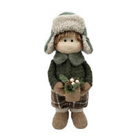 DEKOFIGUR KIND  - Multicolor, LIFESTYLE, Naturmaterialien/Kunststoff (15/42/16cm) - X-Mas