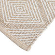 FLECKERLTEPPICH 60/120 cm Diamant Black Beige  - Beige, Design, Textil (60/120cm) - Boxxx