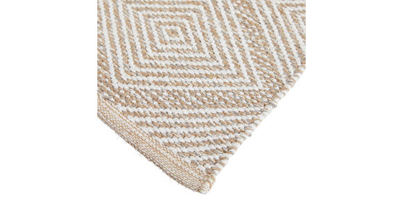 FLECKERLTEPPICH 60/120 cm Diamant Black Beige  - Beige, Design, Textil (60/120cm) - Boxxx