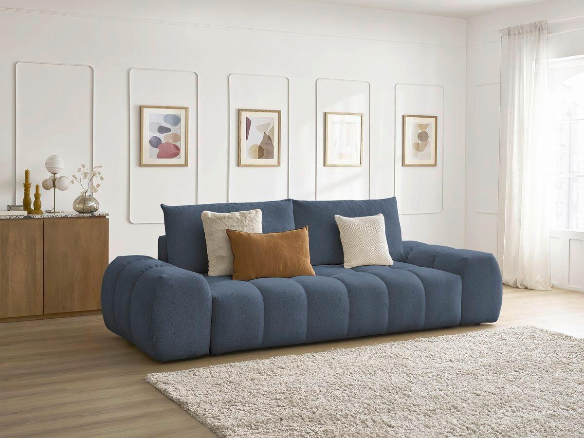 XXXLutz Schlafsofa Everest Dunkelblau 278x115x90 cm