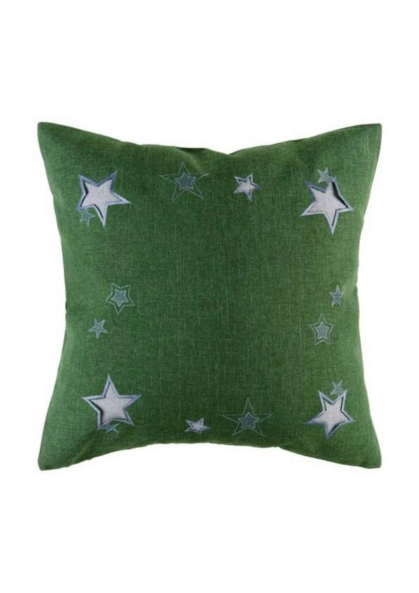 ZIERKISSEN  48/48 cm   - Grau/Grün, Basics, Textil (48/48cm) - X-Mas