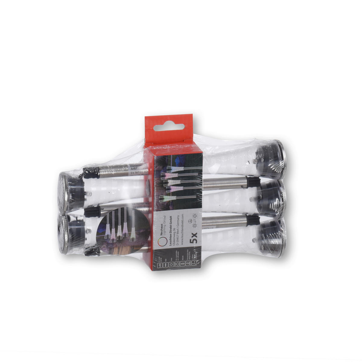SVJETILJKA SOLARNA  - boje oplemenjenog čelika, Basics, plastika (4/4/27cm)