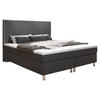 BOXSPRINGBETT 180/200 cm  in Anthrazit  - Anthrazit/Silberfarben, KONVENTIONELL, Textil/Metall (180/200cm) - MID.YOU