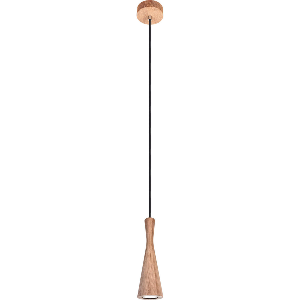 ZÁVĚSNÉ SVÍTIDLO, 10/90-140 cm  - černá/barvy dubu, Natur, dřevo (10/90-140cm)
