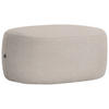 HOCKER in Textil Greige  - Greige/Schwarz, MODERN, Kunststoff/Textil (88/43/66cm) - Hom`in
