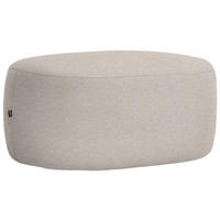 HOCKER in Textil Greige  - Greige/Schwarz, MODERN, Kunststoff/Textil (88/43/66cm) - Hom`in