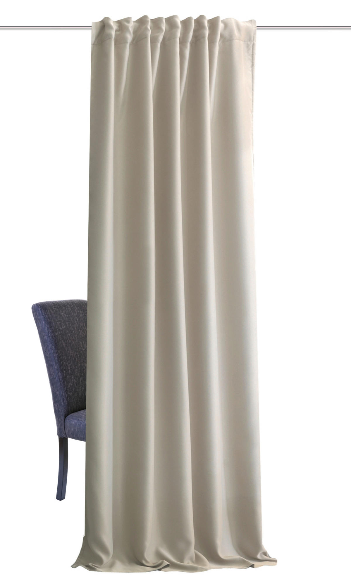 LÄRMSCHUTZVORHANG ACUSTICO Verdunkelung 135/225 cm   - Naturfarben, KONVENTIONELL, Textil (135/225cm)