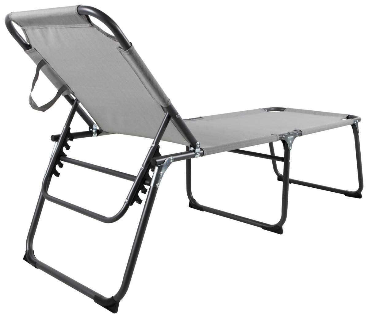 TROJNOHÉ LEŽADLO kov, textil - svetlosivá/antracitová, Design, kov/textil (59/45/193cm) - Ambia Garden