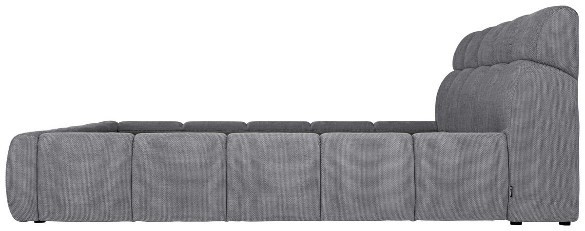 POLSTERBETT 140/200 cm  in Anthrazit  - Anthrazit/Schwarz, Design, Kunststoff/Textil (140/200cm) - Esposa