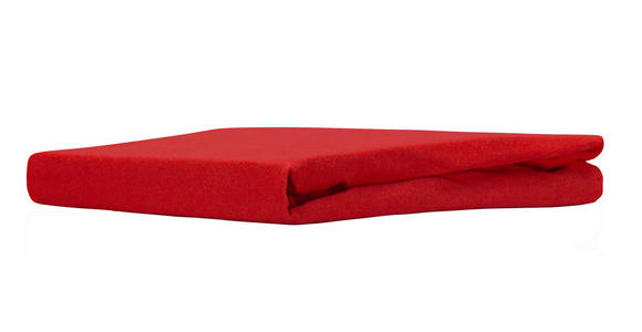 Spannleintuch Regina - Rot, MODERN, Textil (100/200cm) - Ombra