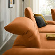 ECKSOFA  in Teddystoff Cognac  170-195/280 cm  - Cognac/Schwarz, Design, Textil/Metall (170-195/280cm) - Dieter Knoll