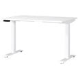 SCHREIBTISCH 120/80/72-118 cm Weiß elektrisch höhenverstellbar  - Weiß, MODERN, Holzwerkstoff/Metall (120/80/72-118cm) - Novel