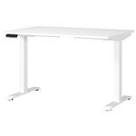 SCHREIBTISCH 120/80/72-118 cm Weiß elektrisch höhenverstellbar  - Weiß, MODERN, Holzwerkstoff/Metall (120/80/72-118cm) - Novel
