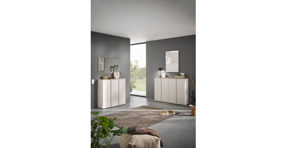 SCHUHSCHRANK 158,2/113,2/34 cm  - Kaschmir/Eichefarben, Design, Holzwerkstoff/Kunststoff (158,2/113,2/34cm) - Voleo