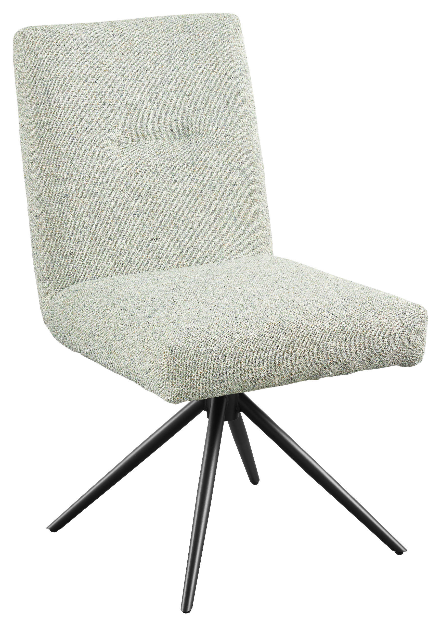 STUHL - Pastellgrün/Schwarz, Design, Textil/Metall (51,5/92,5/65cm) - SetOne by Musterring