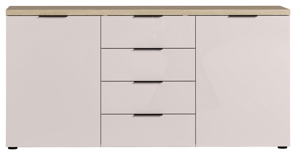 SIDEBOARD  in 180/89/43 cm  - Kaschmir/Eichefarben, Design, Holzwerkstoff/Kunststoff (180/89/43cm) - Xora
