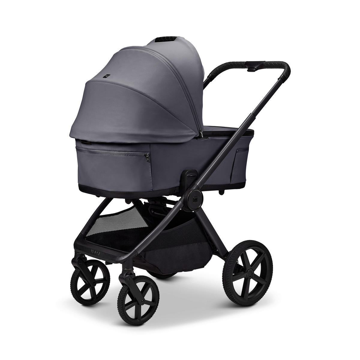 KINDERWAGENSET  GIO FOLD ETPU SET  graphite  - Hellgrau/Grau, Basics, Textil/Metall (120/58/92cm) - Moon Edition