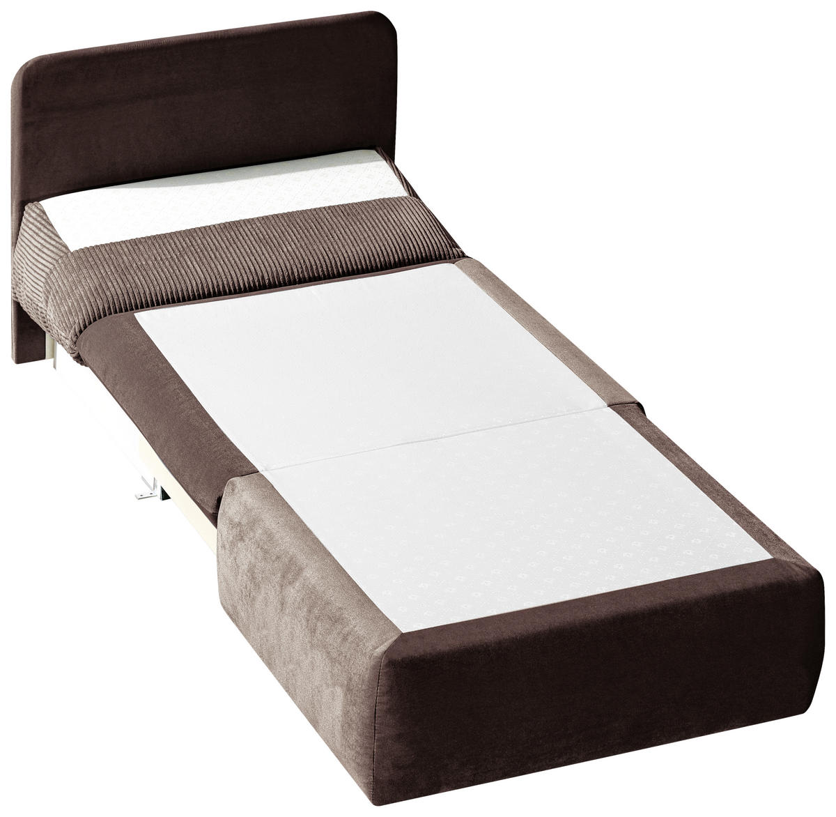 SCHLAFSESSEL in Lederlook Braun  - Braun, Design, Kunststoff/Textil (90/89/83cm) - Novel