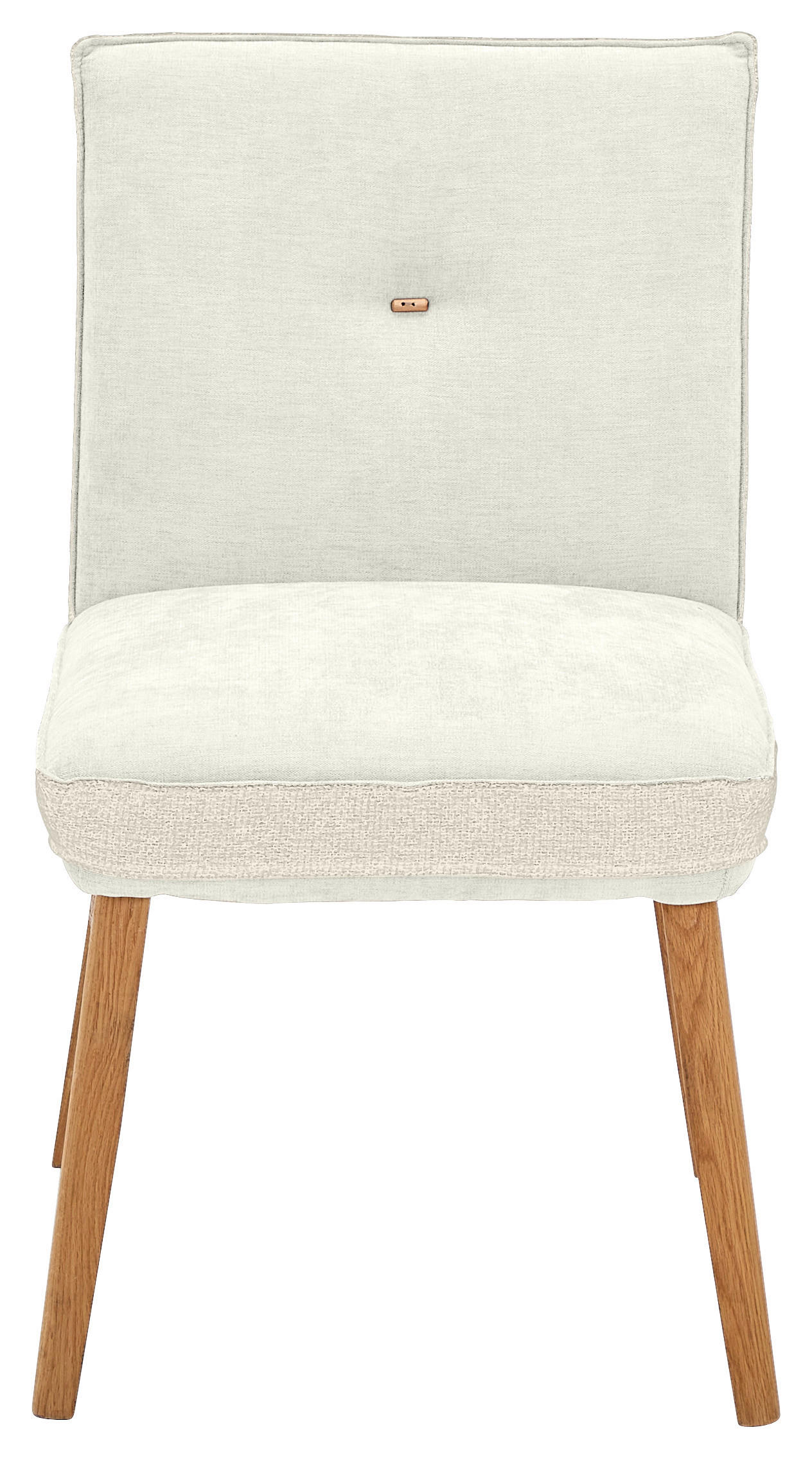 STUHL in Webstoff, Mikrofaser - Eichefarben/Creme, Design, Holz/Textil (49/86/67cm) - Linea Natura