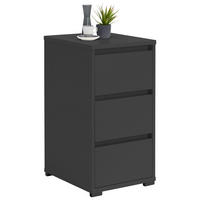 NACHTSCHRANK 40,1/78,9/48 cm  - Anthrazit, Design, Holzwerkstoff (40,1/78,9/48cm) - Carryhome