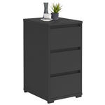 NACHTKÄSTCHEN 40,1/78,9/48 cm  in Anthrazit  - Anthrazit, Design, Holzwerkstoff (40,1/78,9/48cm) - Carryhome