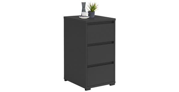 NACHTKÄSTCHEN 40,1/78,9/48 cm  in Anthrazit  - Anthrazit, Design, Holzwerkstoff (40,1/78,9/48cm) - Carryhome