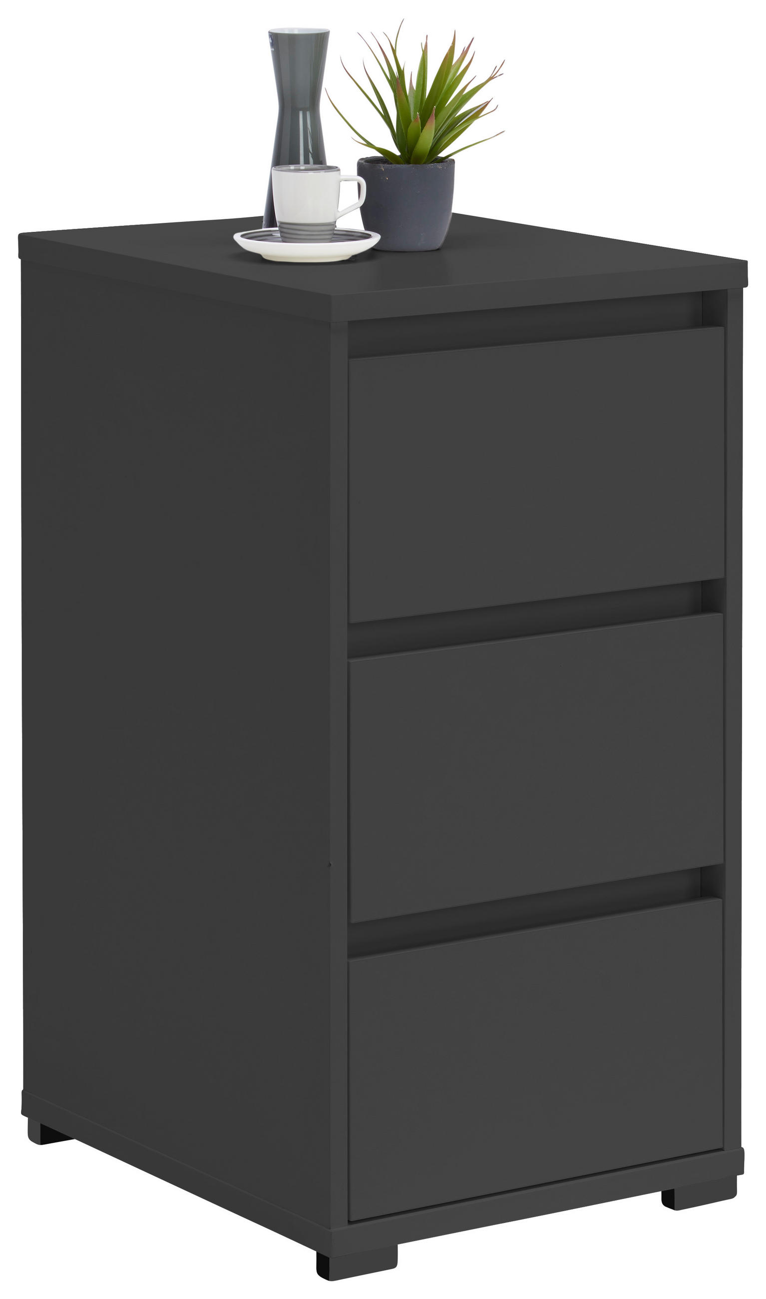 Carryhome Nachtschrank Anthrazit 40.1x78.9x48 cm