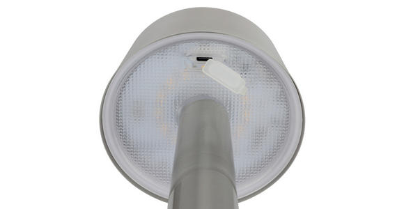 AKKU-TISCHLEUCHTE Aniara 11/22,1 cm  - Silberfarben, Basics, Metall (11/22,1cm) - Novel