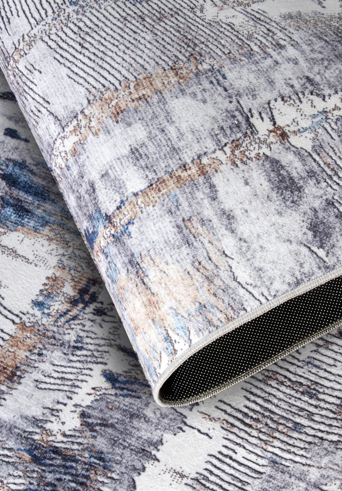 FLACHWEBETEPPICH 160/230 cm Imagination Dunkelblau, Beige  - Beige/Dunkelblau, Design, Kunststoff (160/230cm)