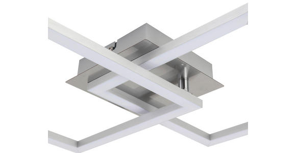 LED-DECKENLEUCHTE 56,7/35/5,5 cm   - Alufarben, Basics, Kunststoff/Metall (56,7/35/5,5cm) - Boxxx