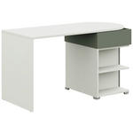 JUGENDSCHREIBTISCH 140/60/72,5 cm  - Salbeigrün/Weiß, KONVENTIONELL, Holzwerkstoff (140/60/72,5cm) - Cantus