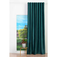 DRAPERIE CONFECȚIONATĂ black-out (nu permite trecerea luminii)  - verde smarald, Basics, textil (24/31/4cm)