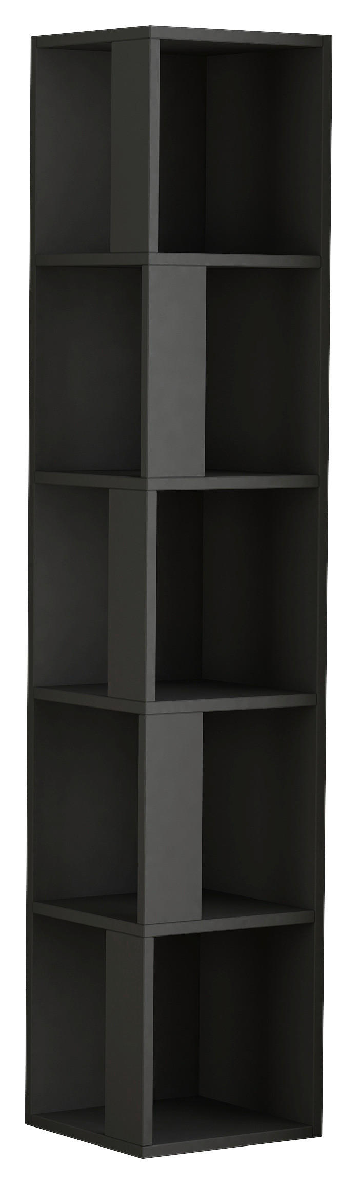 E-shop Livetastic ROHOVÝ REGÁL, antracitová, 32/159/32 cm