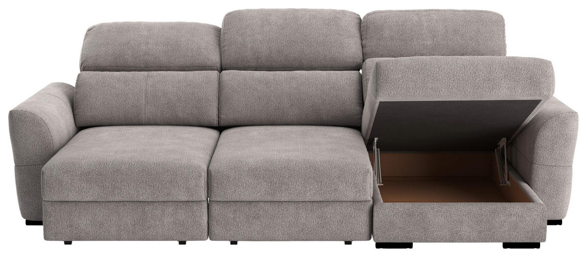 ECKSOFA in Mikrofaser Taupe  262/216 cm  - Taupe, KONVENTIONELL, Textil (262/216cm) - MID.YOU