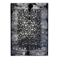 WEBTEPPICH 67/130 cm Colorado Flower Grau, Schwarz, Hellgrau, Dunkelgrau  - Dunkelgrau/Hellgrau, Design, Textil (67/130cm) - Musterring
