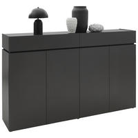 SIDEBOARD  in 180/111/40 cm  - Schwarz/Graphitfarben, Design, Holzwerkstoff/Kunststoff (180/111/40cm) - Voleo