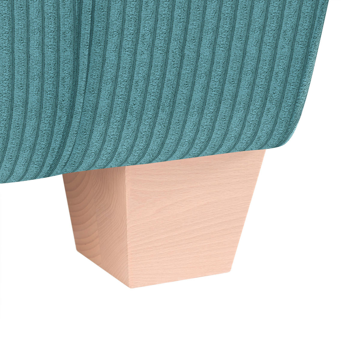 2-SITS SOFFA i textil petrol  - petrol/naturfärgad, trä/textil (190/70-85/95cm) - MID.YOU