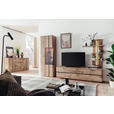 WOHNWAND  in Anthrazit, Eichefarben  285/208/50 cm  - Eichefarben/Anthrazit, KONVENTIONELL, Glas/Holzwerkstoff (285/208/50cm) - Cantus