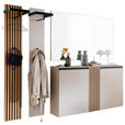 GARDEROBE 4-teilig  in 230/200/30 cm  - Greige/Eichefarben, Design, Holz/Holzwerkstoff (230/200/30cm) - Moderano