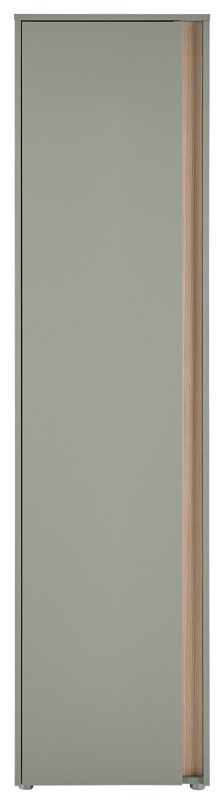 GARDEROBENSCHRANK  in 50/200/40 cm  - Eichefarben/Salbeigrün, Design, Holzwerkstoff/Kunststoff (50/200/40cm) - Modante