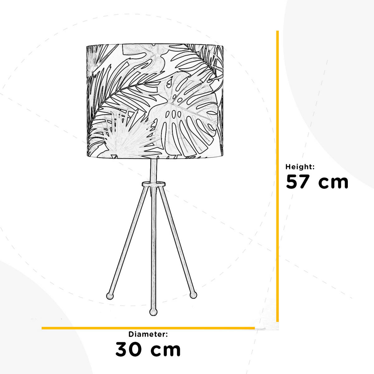 TISCHLEUCHTE 30/30/57 cm   - Hellgrün, Basics, Kunststoff/Textil (30/30/57cm)