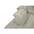 ECKSOFA in Webstoff Ecru  297/216 cm  - Ecru/Schwarz, Design, Holz/Textil (297/216cm) - Xora
