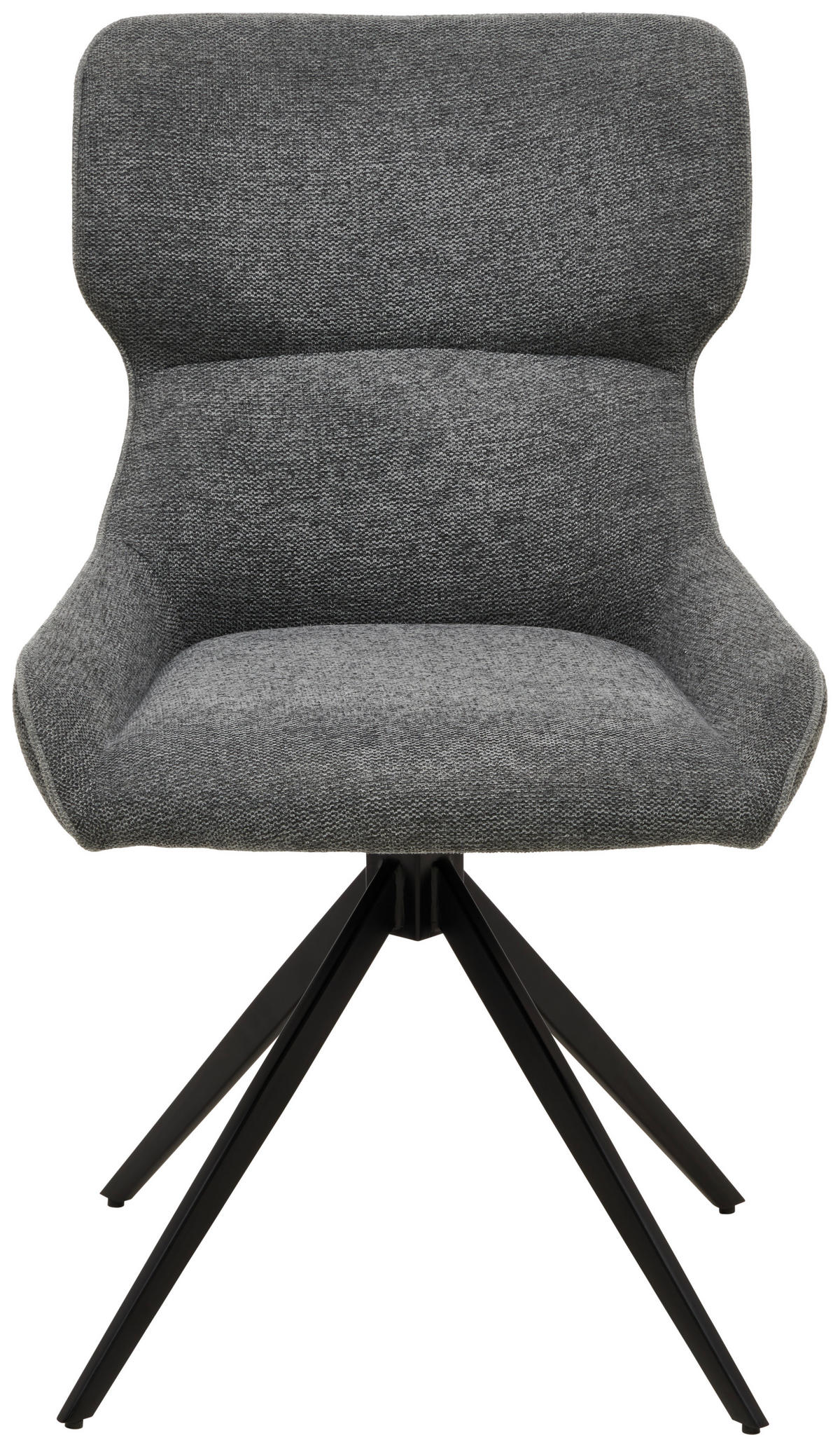 STUHL - Schwarz/Grau, MODERN, Textil/Metall (54/89/62,5cm) - Livetastic