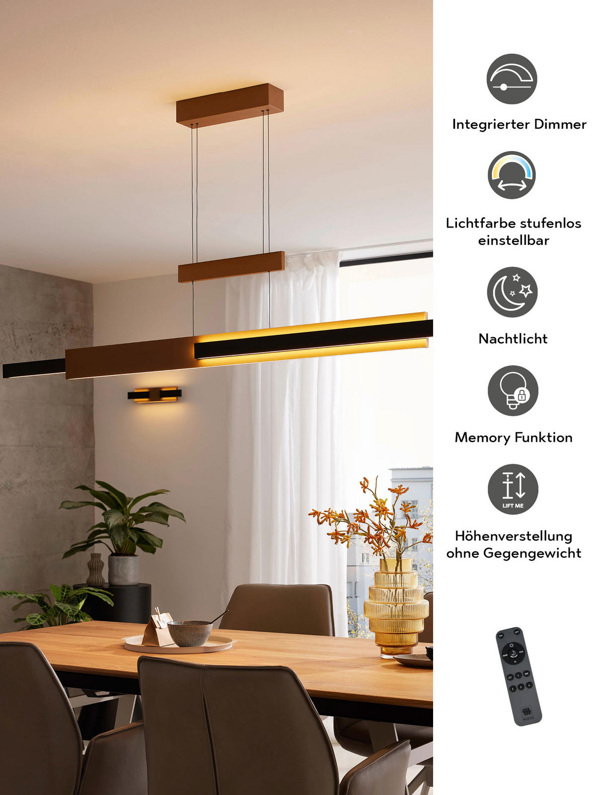 LED-WANDLEUCHTE Rivera 36/7/6 cm  - Weiß/Nickelfarben, Design, Metall (36/7/6cm) - Musterring