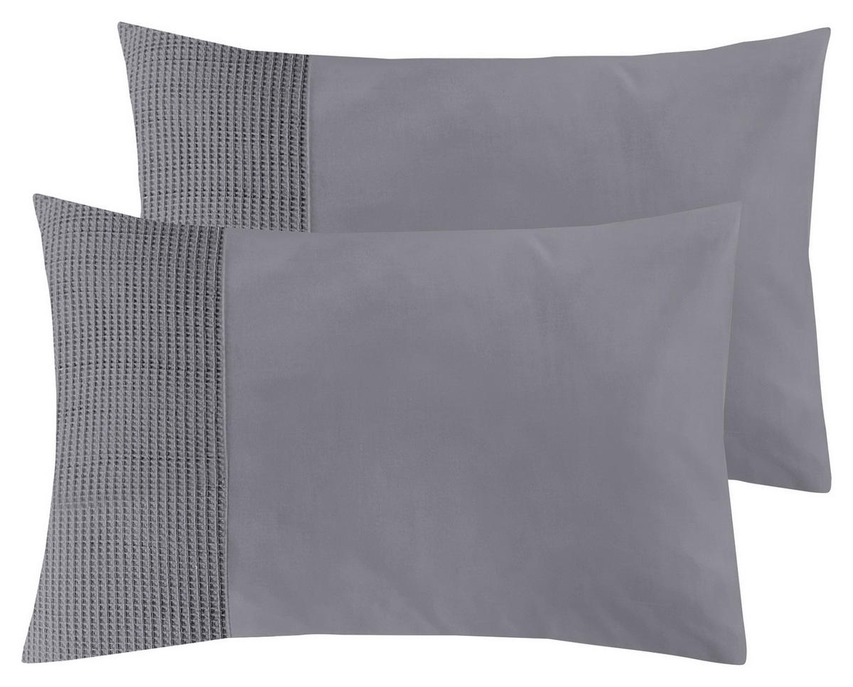 KISSENHÜLLEN-SET 40/80 cm  - Anthrazit, Design, Textil (40/80cm) - Novel