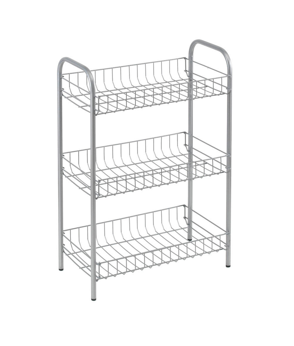 SET ORGANIZATOARE DE BUCĂTĂRI - gri, Basics, metal (41/61/23cm)
