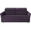 SCHLAFSOFA Textil Violett  - Silberfarben/Violett, Konventionell, Holz/Textil (185/100/100cm) - Bali