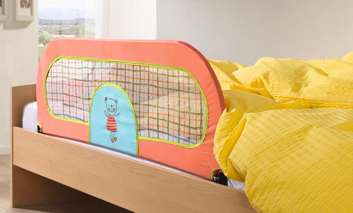 ZAŠTITNA OGRADICA ZA KREVET - plava/narandžasta, Osnovno, tekstil/metal (120/39cm) - My Baby Lou